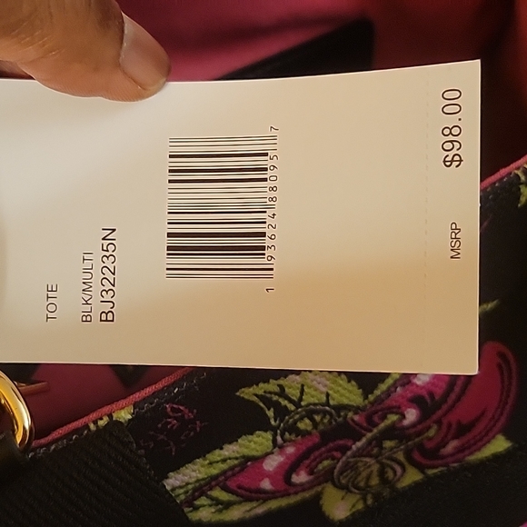 BETSEY JOHNSON FLORAL CANVAS TOTE - Picture 7 of 16